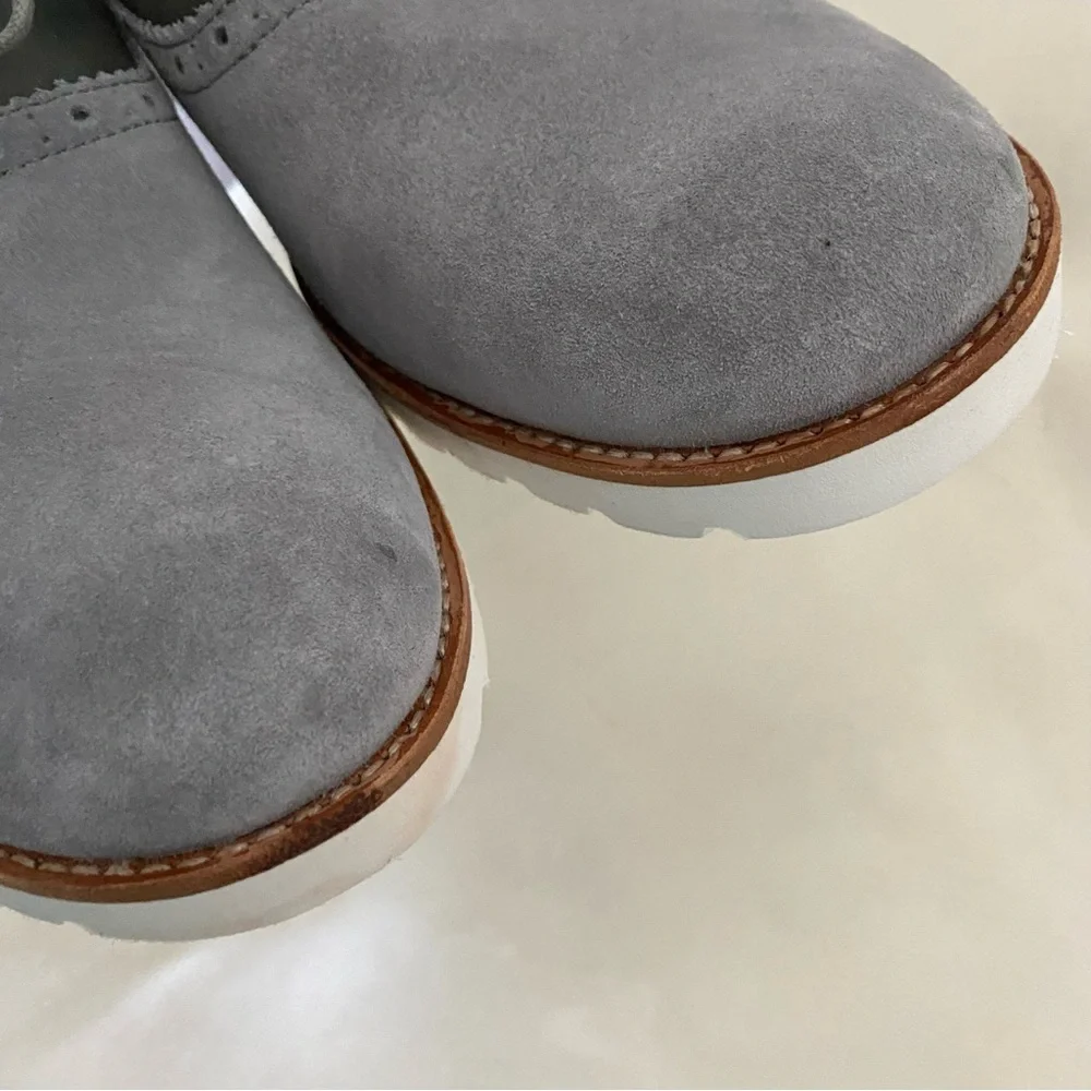 Rockport 'Ledge Hill' Saddle Shoe Suede Leather Oxford Lace Up Men 13 Grey NEW